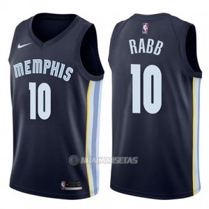 Camiseta Memphis Grizzlies Ivan Rabb #10 Icon 2017-18 Azul