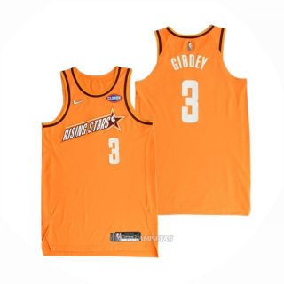 Camiseta 2022 Rising Star Josh Giddey #3 Worthy Naranja