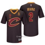 Camiseta Autentico Manga Corta Cleveland Cavaliers Irving #2 Negro