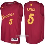 Camiseta Navidad Cleveland Cavaliers J.R. Smith #5 Rojo