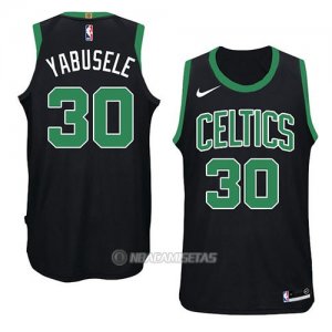 Camiseta Boston Celtics Guerschon Yabusele #30 Statement 2018 Negro