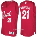 Camiseta Navidad Miami Heat Hassan Whiteside #21 Rojo