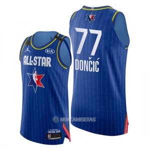 Camiseta All Star 2020 Western Conference Luka Doncic #77 Azul