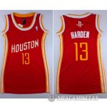 Camiseta Mujer de Harden Houston Rockets #13 Rojo