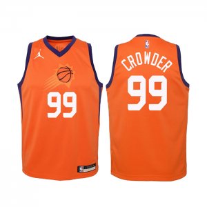 Camiseta Ni#Phoenix Suns Jae Crowder #99 Statement 2020-21 Naranja