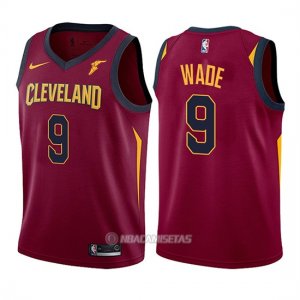 Camiseta Nino Cleveland Cavaliers Dwyane Wade Icon Goodyear #9 2017-18 Rojo