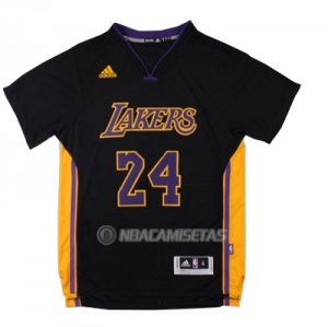 Camiseta Manga Corta Los Angeles Lakers Bryant #24 Negro