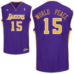 Camiseta Purpura WorldPeace Los Angeles Lakers Revolution 30