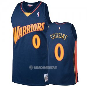 Camiseta Golden State Warriors Demarcus Cousins #0 2009-10 Hardwood Classics Azul