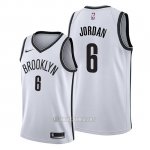 Camiseta Brooklyn Nets Deandre Jordan #8 Association Blanco