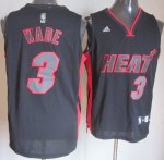 Camiseta Wade Miami Heat #3 Negro