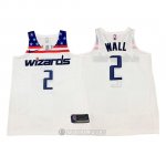 Camiseta Autentico Washington Wizards Wall #2 2017-18 Blanco