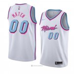 Camiseta Miami Heat Yante Maten #00 Ciudad 2017-18 Blanco