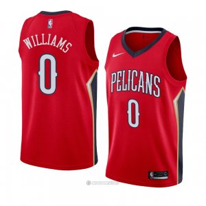 Camiseta New Orleans Pelicans Troy Williams #0 Statement 2018 Rojo