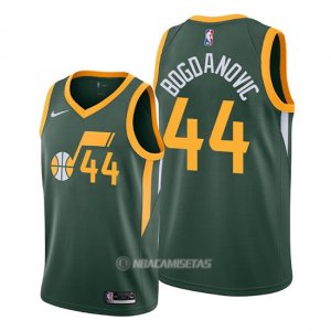 Camiseta Utah Jazz Bojan Bogdanovic #44 Earned Verde