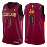 Camiseta Autentico Cleveland Cavaliers Love #0 2017-18 Rojo