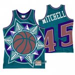 Camiseta Utah Jazz Donovan Mitchell #45 Mitchell & Ness Big Face Azul
