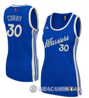 Camiseta Mujer de Curry Golden State Warriors #30 Azul