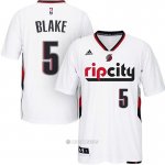 Camiseta Manga Corta Portland Rail Blazers Blake #5 Blanco