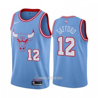 Camiseta Chicago Bulls Daniel Gafford #12 Ciudad Azul