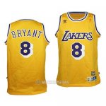 Camiseta Nino Los Angeles Lakers Kobe Bryant #8 Retro Amarillo