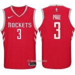 Camiseta Houston Rockets Paul #3 Rojo