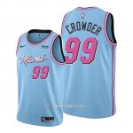 Camiseta Miami Heat Jae Crowder #99 Ciudad 2019-20 Azul