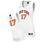 Camiseta Faldas Mujer Knicks Lin #17 Blanco