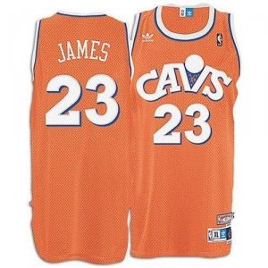 Camiseta Cleveland Cavaliers Lebron James Cavs #23 Naranja