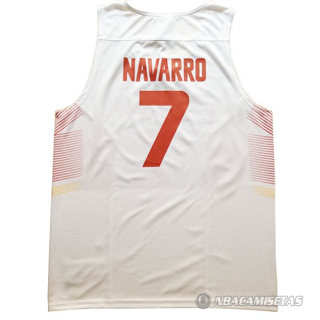 Camiseta  Navarrd Espana #7 2014 Blanco