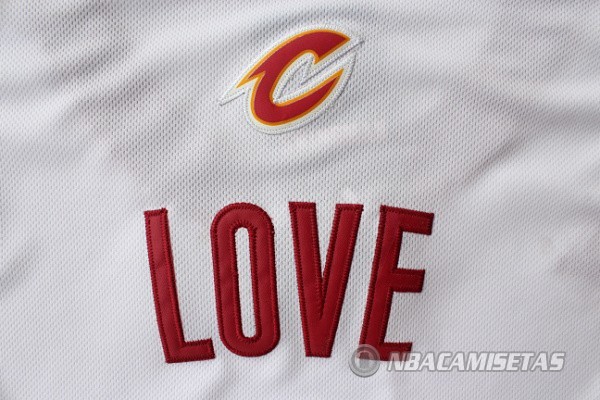 Camiseta Blanco Love Cleveland Cavaliers #0 Revolution 30