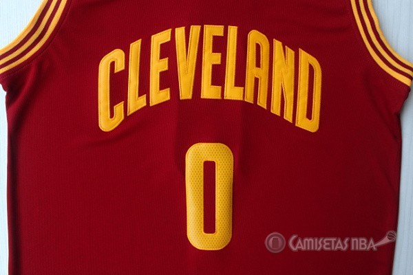 Camiseta Rojo Love Cleveland Cavaliers #0 Revolution 30